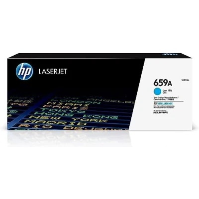 Image of HP 659A Original LaserJet Toner Cartridge Cyan W2011A