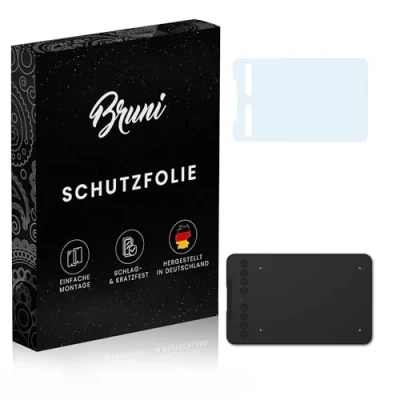 Image of Bruni Screen Protector compatible with XP PEN Deco mini7 Film, crystal clear Protective Film (2X)
