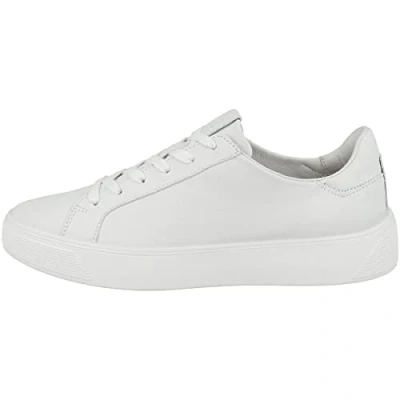 Image of ECCO Street TRAY Trainers, Women&#039;s, Size: 8 8.5, White Leather