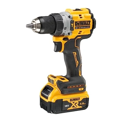 Image of Dewalt DCD805P2T 18V Cordless Hammer Drill (Brushless Motor, 2 Speed Full Metal Gearbox, with LED Work Light, Includes 2X 5.0Ah XR Batteries, Charger &amp; TSTAK Box)