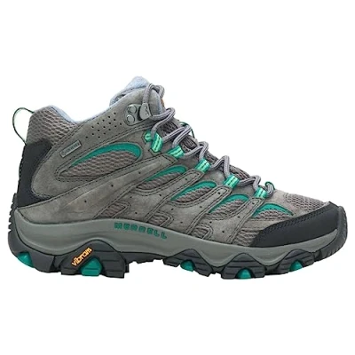 Image of Merrell Women&#039;s Moab 3 Mid GTX Hiking Boot, Granite/Marine, 7 UK