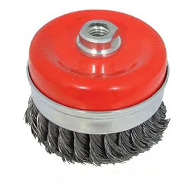 Image of Silverline Steel Twist Knot Cup 100mm