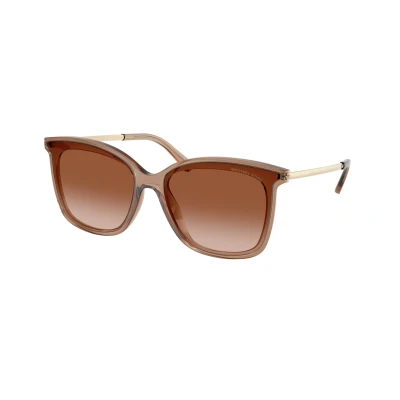 Image of Michael Kors Zermatt Sunglasses, Women&#039;s, Size: 61, Brown transparent