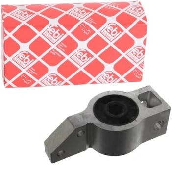 Image of 1K0199231H, 1K0199231K Arm Bushes FEBI BILSTEIN 38662 with holder Front Axle Left, Lower, Rear Aluminium Rubber Metal Mount VOLKSWAGEN: GOLF 6