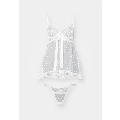 Image of Ann Summers Bonbon Babydoll Nightie, Women&#039;s, Size: XXL, Ivory