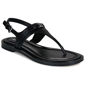 Image of Michael Kors Mandy Tbar sandals, Women&#039;s, Size: 6, Black Leather