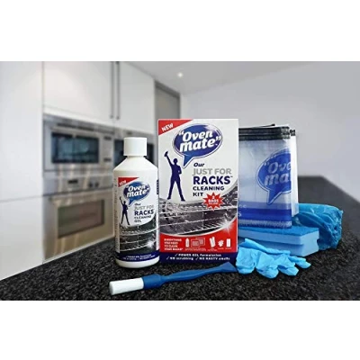 Image of 2 x Oven Mate Just for Racks Cleaning Gel Kit with Gloves, Bags, Sponge &amp; More!