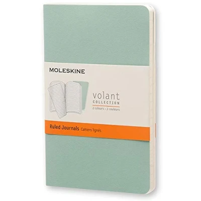 Image of Moleskine Pocket Volant Sage Green/Seaweed Green Ruled Journal