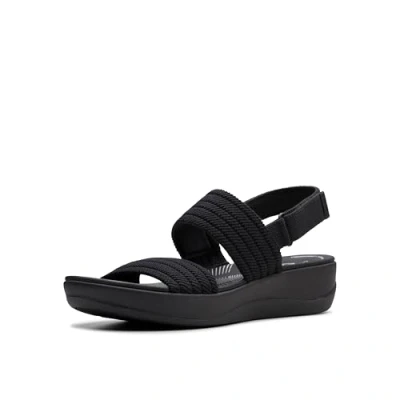 Image of Clarks Women&#039;s Arla Stroll Sandal, Black, 6.5 UK
