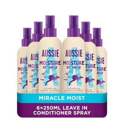 Image of Aussie Miracle Moist Conditioning Spray, for Really Thirsty Hair, 250 ml