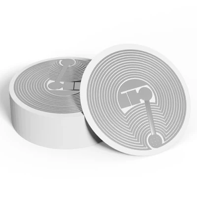 Image of 30pcs NFC Tags NTAG215 chip,NFC Sticker, Programmable Tag,（White 25mm）,504 Bytes Memory, Compatible with Amiibo Tagmo for All Enabled Device