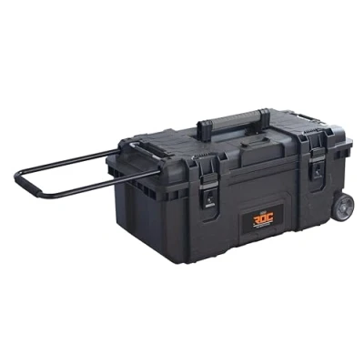 Image of Keter ROC Pro Gear Heavy Duty Tool Storage Rolling Mobile Toolbox 28 inch Black/Grey