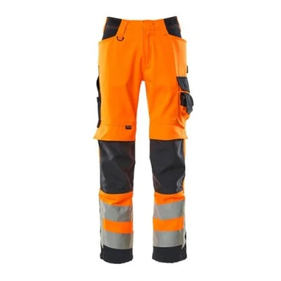 Image of Mascot Kendal Trousers Hi vis Orange/Dark Navy 90C56 (L35W40.5)