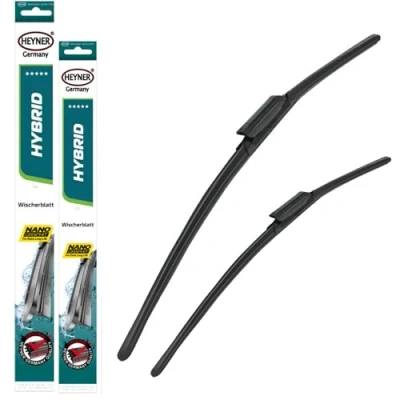 Image of HEYNER Hybrid Aerotwin Wiper Blades Fits Audi A3 2020 onwards Windscreen Wipers Front Kit 26&quot; 19&quot; HH2619KL