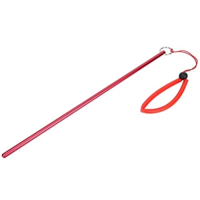 Image of Scuba Diving Pointer Aluminum Alloy Tickle Stick with Measurement &amp; Lanyard For Diving(Red)