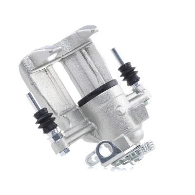 Image of 7H0615424, 7H0615424A Brake caliper HELLA 8AN 355 784 721 Grey Cast Iron without holder VOLKSWAGEN: Transporter 5, 5 Bus