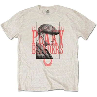 Image of Official T Shirt Peaky Blinders Shelby Brothers &#039;Red Logo Tommy&#039; Sand XL