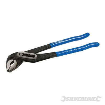 Image of Silverline Slim Jaw Waterpump Pliers Length 300mm 50mm