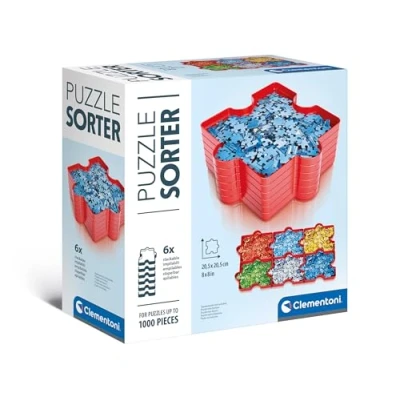 Image of Clementoni Puzzle Sorter: 6 Trays for Easy Jigsaw Sorting Up to 1000 Pieces (10+ Months)