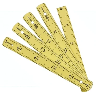 Image of Wiha 61601 MaxiFlex Fiberglass Reinforced Folding Ruler, Assorted Colors, Yellow