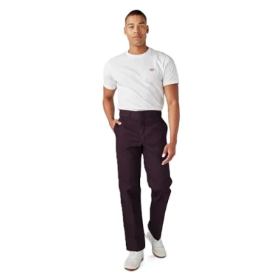 Image of Dickies Men&#039;s Original 874 Work Pants Business Casual, Maroon, 40W x 30L