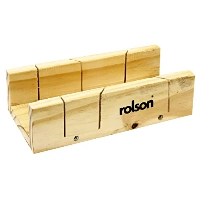 Image of Rolson 56429 230mm Wooden Mitre Box