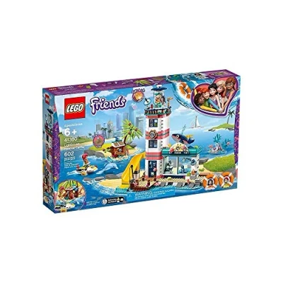 Image of LEGO Friends Lighthouse Rescue Center 41380 Building Kit with Model and Tropical Island Includes Mini Dolls Toy Animals for Pretend Play (602 Pieces)