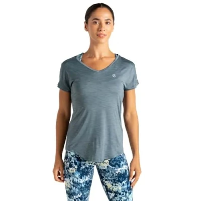 Image of Dare 2b Women&#039;s Vigilant Lightweight T Shirt Element Grey, Size: 18