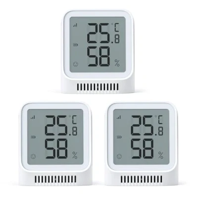 Image of X Sense Wi Fi Indoor Hygrometer, Smart Hygrometer Thermometer with Remote Monitoring &amp; App Control, SBS50 Base Station Required, Model STH0A, 3pcs