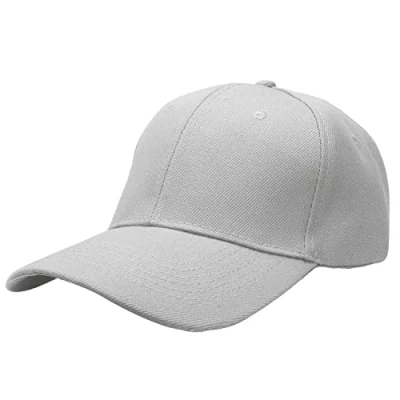 Image of ARG Men&#039;s Women&#039;s Baseball Caps, Hook &amp; Loop Strap, Unisex Adjustable Caps (Grey)