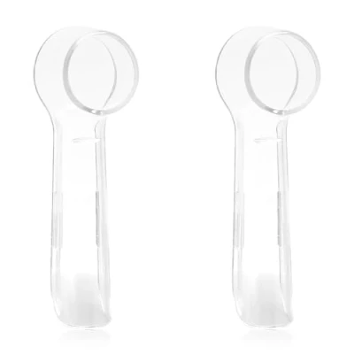 Image of GLADFRESIT 2PCS Toothbrush Head Covers, Electrical Protective Case Caps for Home Travel Outdoor Business Trip