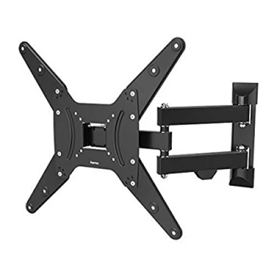 Image of Hama Ultraslim FullMotion TV Wall Bracket For TV&#039;s 32 65 Inches Full Motion Swivels Up To 180 Degrees on 3 Joints Can Be Tilted +5/ 12 VESA 400x400 Max 25kg Black