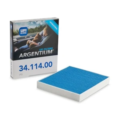 Image of 6Q0819653 Pollen filter UFI 34.114.00 with antibacterial action 252mm 216mm 32mm VOLKSWAGEN: Polo V Hatchback, IV Fox Hatchback