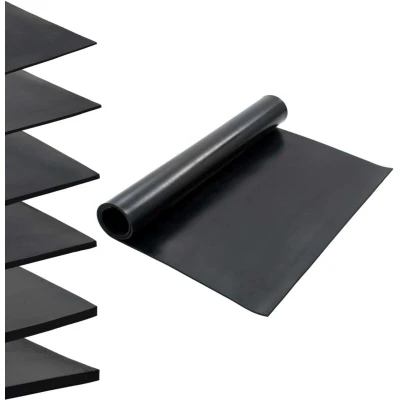 Image of vidaXL Floor Mat Anti Slip Rubber 1.2x2 m 8 mm Smooth