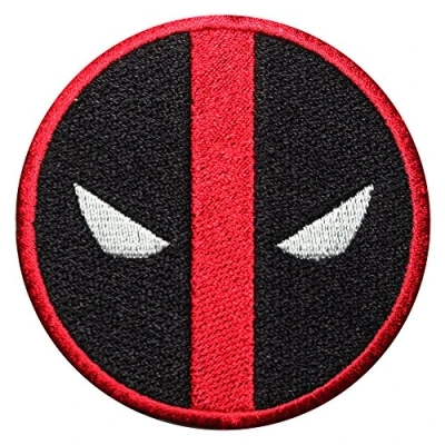 Image of Deadpool Iron On Patch Sew Embroidered Patch/Badge for Clothes Shirts Jeans etc