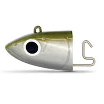 Image of FIIISH Black Minnow 2 Fishing Jig Heads Kaki/Silver, 25 g