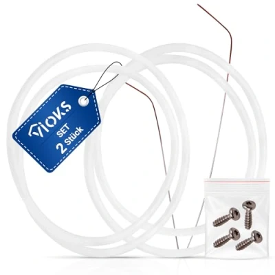 Image of VIOKS Set of 2 repair kit pump pot seal 12005744 diameter 182 mm for dishwasher Siemens Bosch Neff sump replacement parts error E15