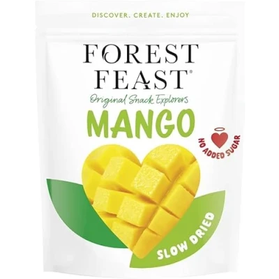 Image of FOREST FEAST Exotic Dried Natural Mango 650g Snack Size Pieces of Fruit with No Added Sugar &amp; High in Fibre Ready to Eat Snack, Vegan Option
