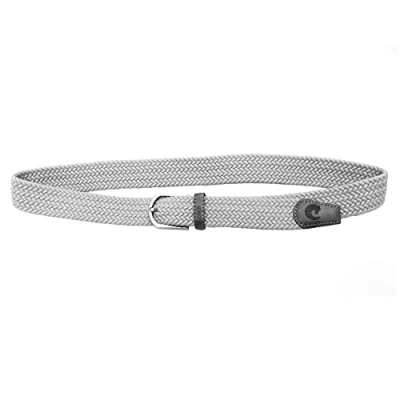 Image of Oypla Coco Equestrian Grey Unisex Adult Woven Elastic Fabric Braided Canvas Horse Riding Stretch Belt