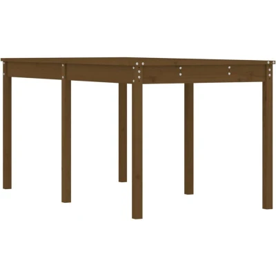 Image of vidaXL Garden Table Honey Brown 159.5x82.5x76 cm Solid Wood Pine