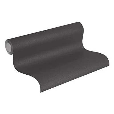 Image of Livingwalls Plain Wallpaper Metropolitan Stories Non Woven Lizzy London 10.05 m x 0.53 Black Made in Germany 368993 36899 3