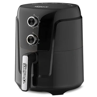 Image of Skinny Food Co Single Drawer 4L Air Fryer Adjustable Temperature 80℃ to 200℃ Dishwasher Safe Non Stick Basket 1 60min Timer 1450W