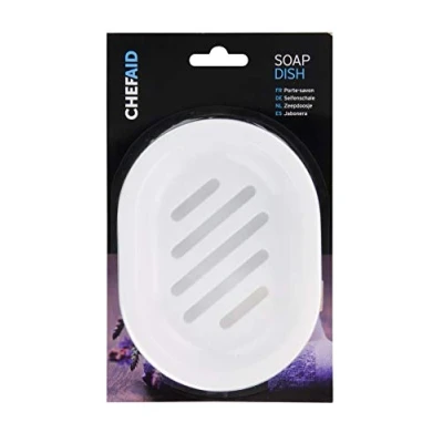 Image of Chef Aid White Plastic Soap Dish