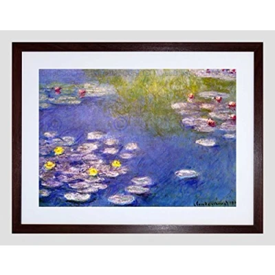 Image of Wee Blue Coo Claude Monet Nympheas At Giverny Old Master Framed Wall Art Print