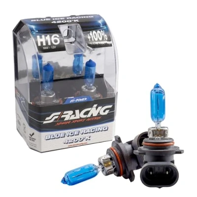 Image of Simoni Racing BIR/H16 Halogen Bulbs Kit, Ice White, Set of 2