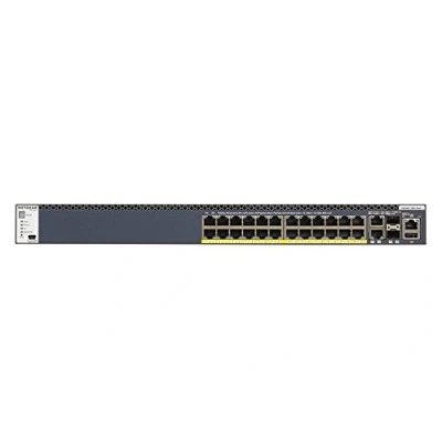 Image of NETGEAR M4300 28G PoE+ 24x1G 2x10GBASE T 2xSFP+ Stackable Switch 550W PSU (GSM4328PA 100NES)