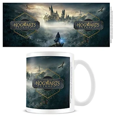 Image of Pyramid International Harry Potter Mug (Hogwarts Legacy Design) 315ml Coffee Mug, Gifts for Women, Men Official Merchandise, White