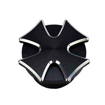 Image of HDBUBALUS Motorcycle CNC Aluminum Fuel Gas Tank Vented Decorative Oil Cap Fit for Harley Touring Road King Softail Dyna Sportster XL 1200 883