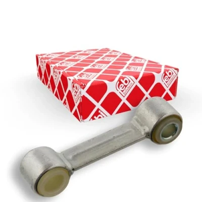 Image of 0042555466, 500342509, 504092615 Anti roll bar link FEBI BILSTEIN 35277 Rear Axle Left, Right 130mm Elastomer IVECO: DAILY 4 Kasten/Kombi