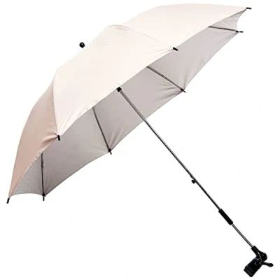 Image of Portable UV Protection Garden Parasol Lightweight Outdoor, rain proof like Umbrella Firmly attach on Chairs, Loungers &amp; Tables Canopy blocks 98% Rays D105cm Pack of 2 From Easylife